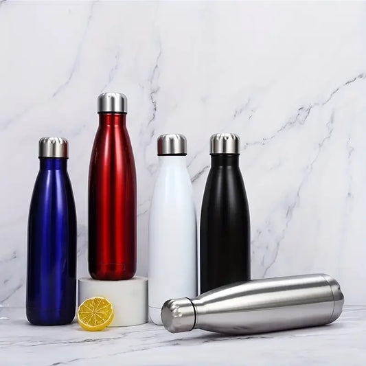 500/750Ml Stainless Steel Sports Water Cup Sports Kettle Single-Layer Double-Wall Thermal Insulation Vacuum Bottle